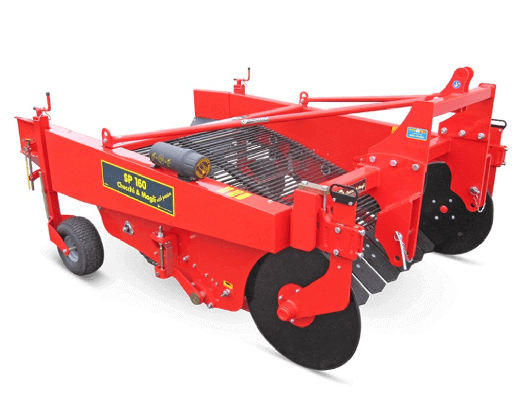 Arrancadora de papas 2 hilera descarga central c/cardan SP 160